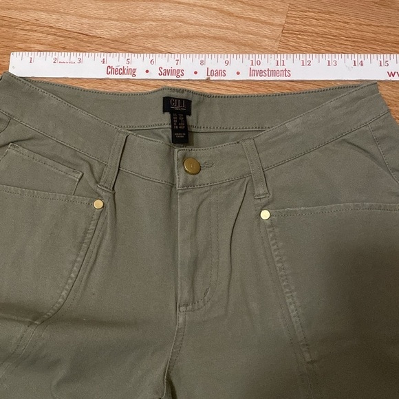 G.I.L.I Wide Leg Pant Womens 12P Split Front Hem Stretch Western coastal cowgirl - Picture 12 of 12